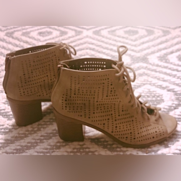 Soda Open Peep Toe Heel Booties - Picture 3 of 3